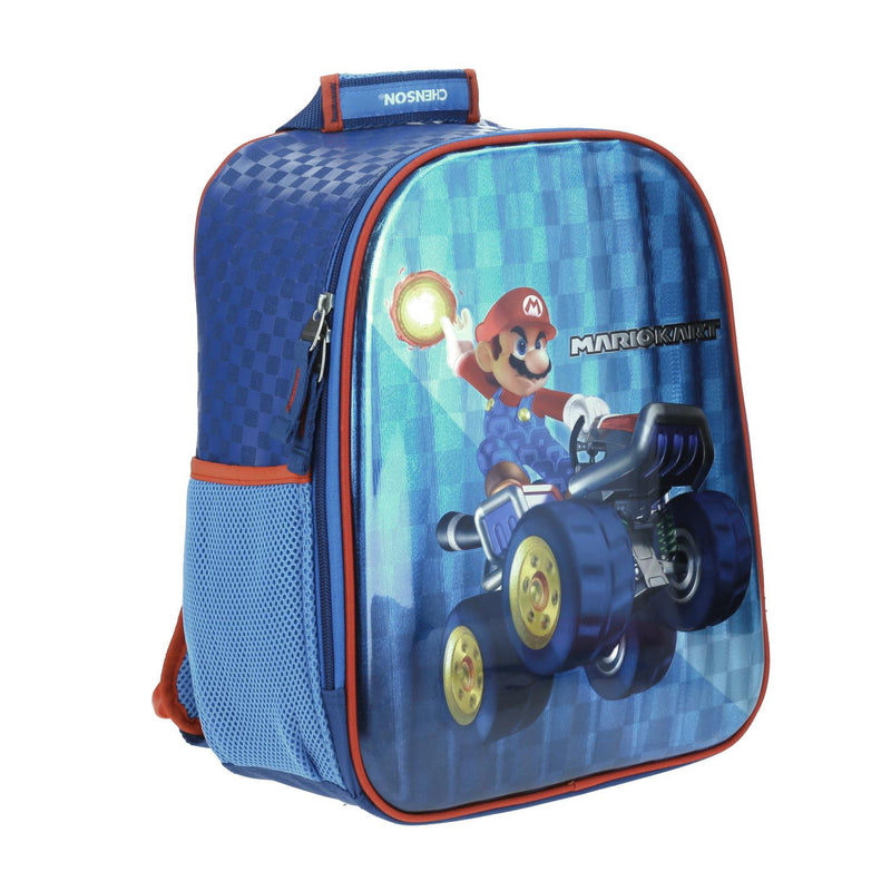 Mochila Chico Azul Chenson Mario Bros Primaria MARKT para niño