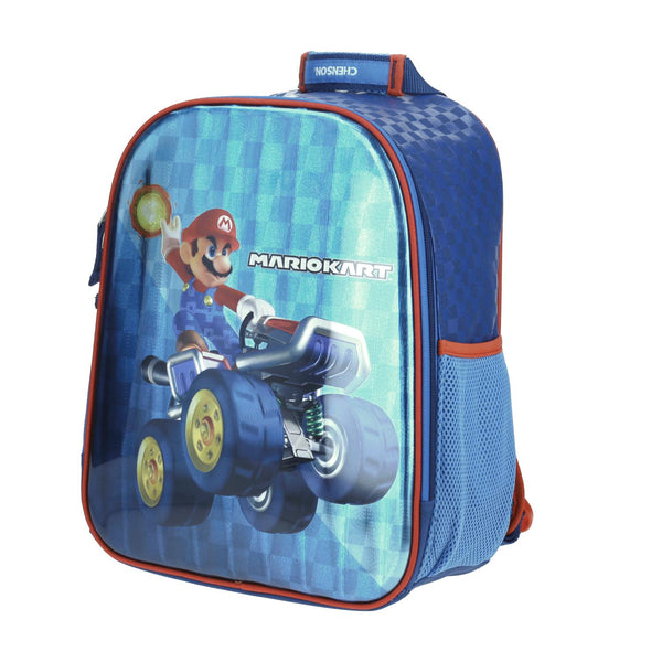Mochila Chico Azul Chenson Mario Bros Primaria MARKT para niño