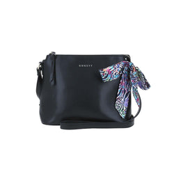 Crossbody Negro Gorett Triski Con Mascada