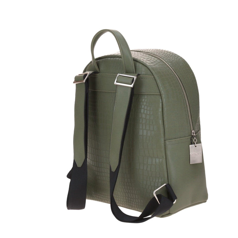 Mochila Gorett verde efecto cocodrilo