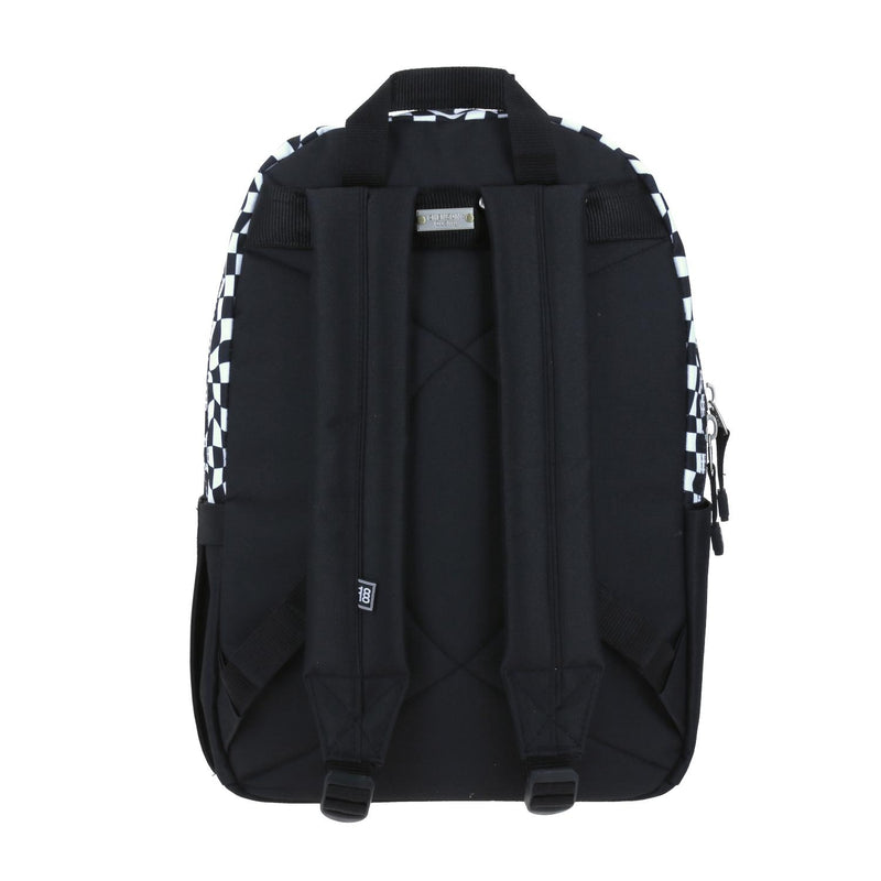 Mochila Grande Negro 1818 Universidad CHECK para hombre Porta Laptop de hasta 15".