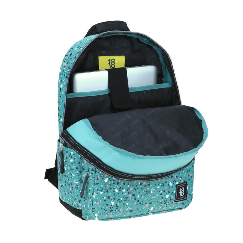 Mochila Grande Azul 1818 Universidad TIMELA Unisex Porta Laptop de hasta 15".
